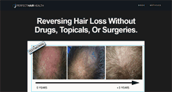 Desktop Screenshot of perfecthairhealth.com