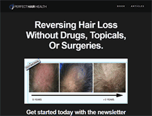 Tablet Screenshot of perfecthairhealth.com